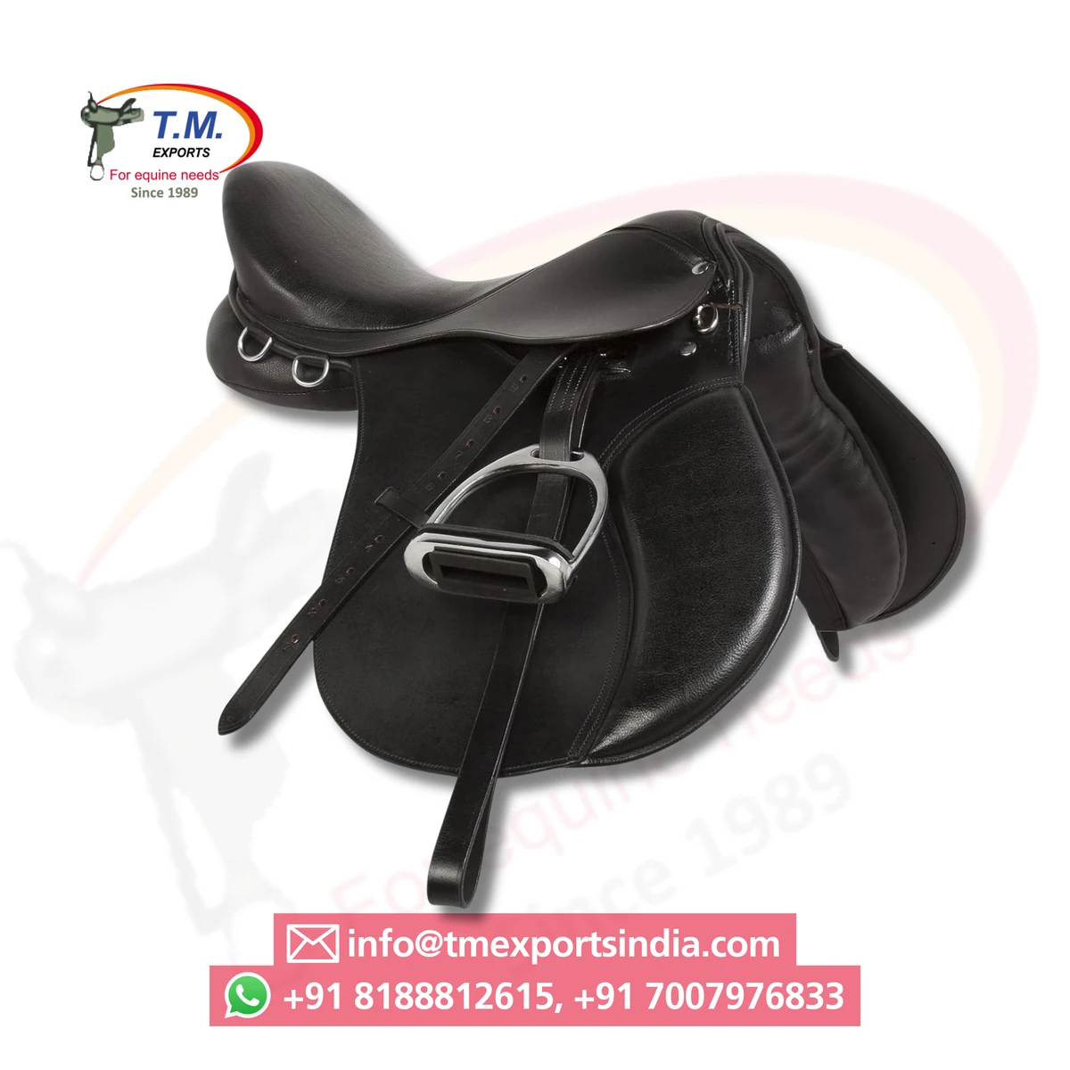 Black Jumping Saddle TM-JMP-011