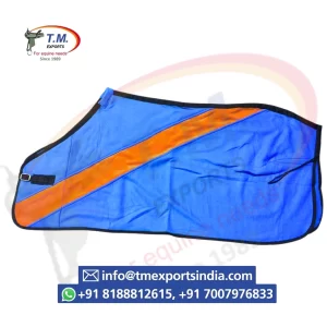 Blue & Orange Horse Stable Rug