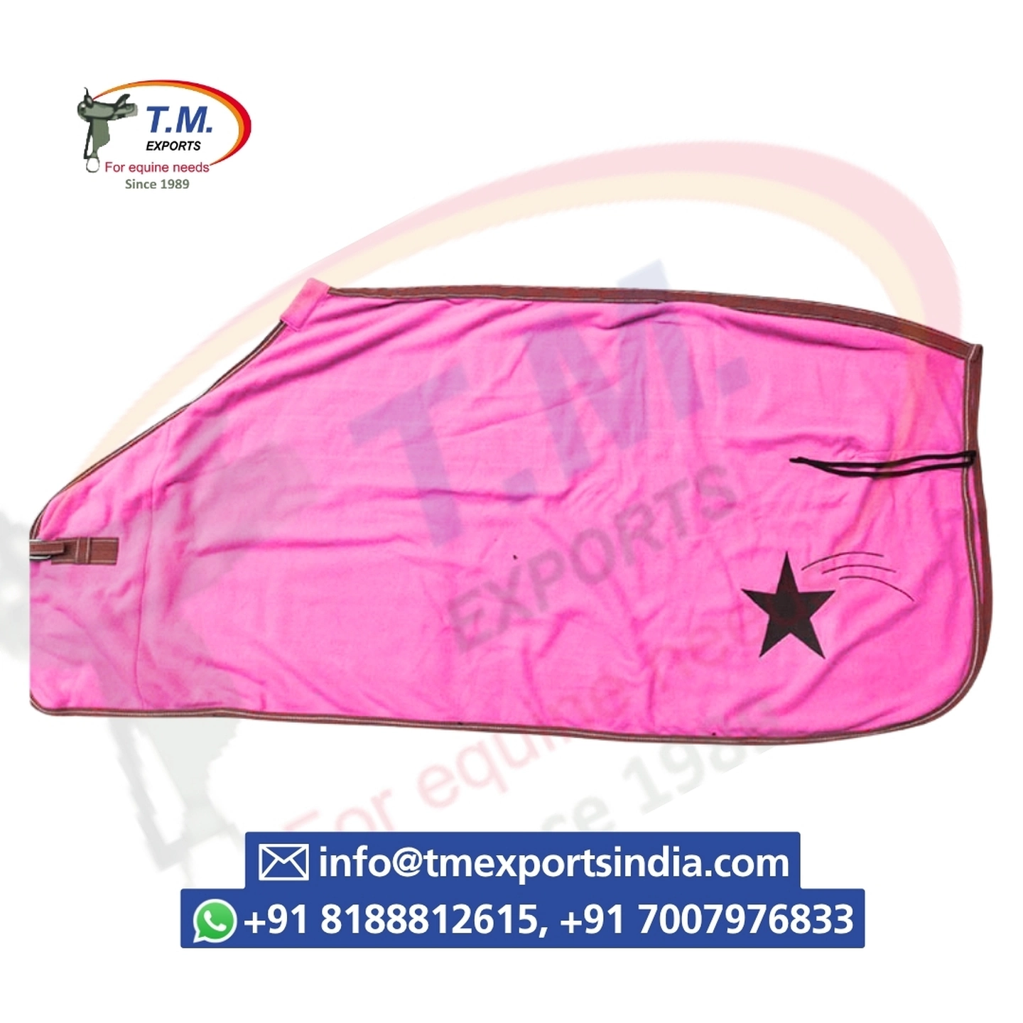 Pink Star Horse Rug | T.M. Exports