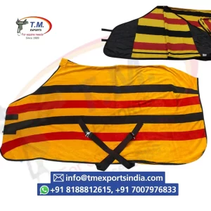 Striped Fleece Cooler Horse Rug