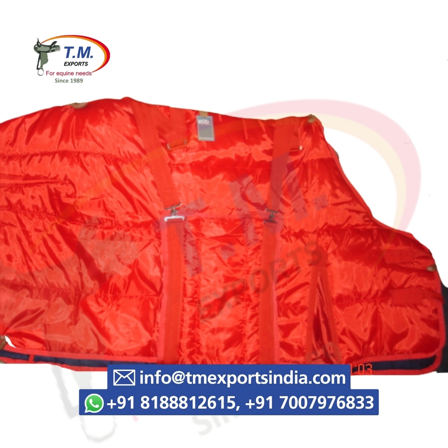 Red Full-Coverage Turnout Rug