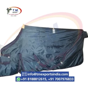 Blue-Grey Full-Coverage Turnout Rug