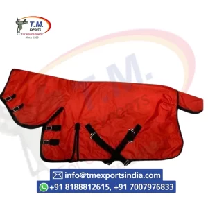 Red High-Coverage Turnout Rug