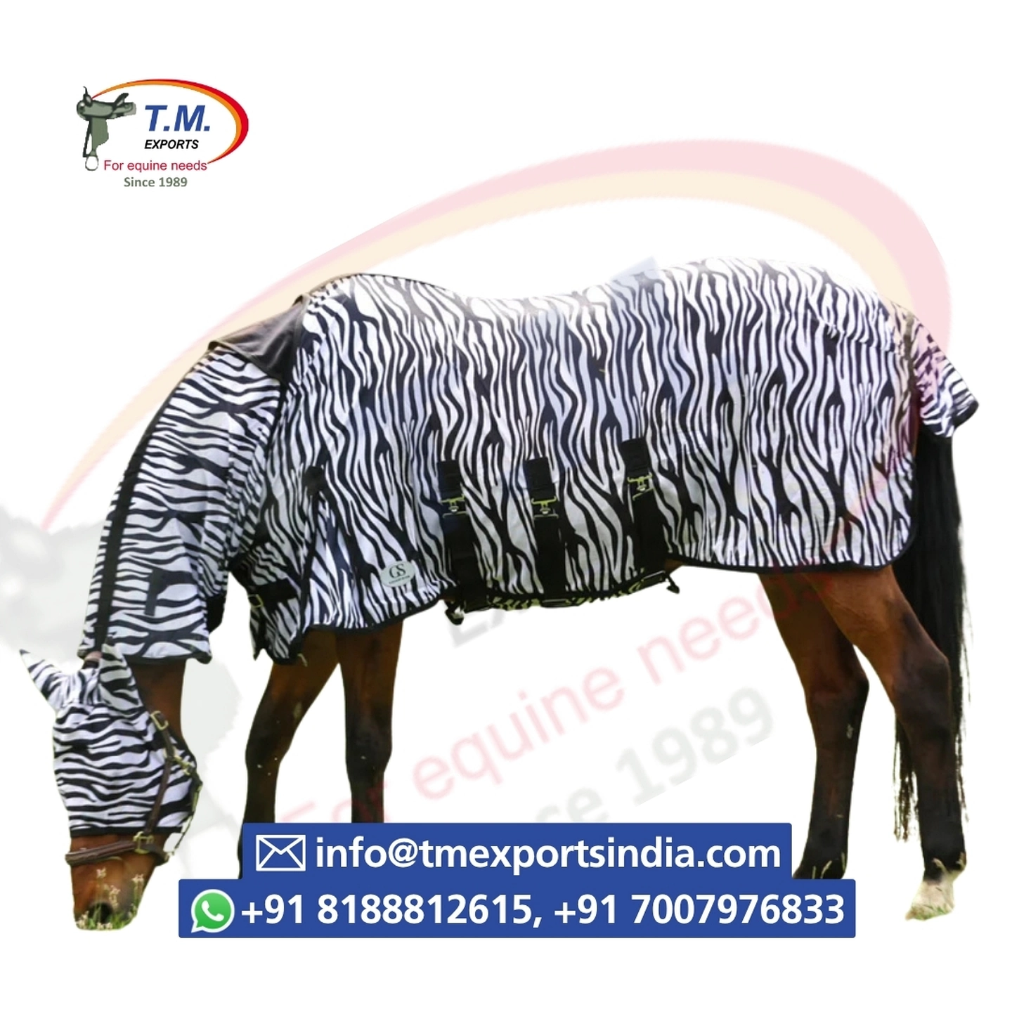 Zebra-Print Horse Fly Sheet