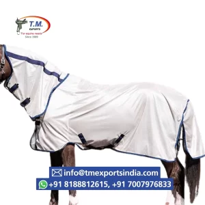 White Integrated-Hood Horse Fly Sheet
