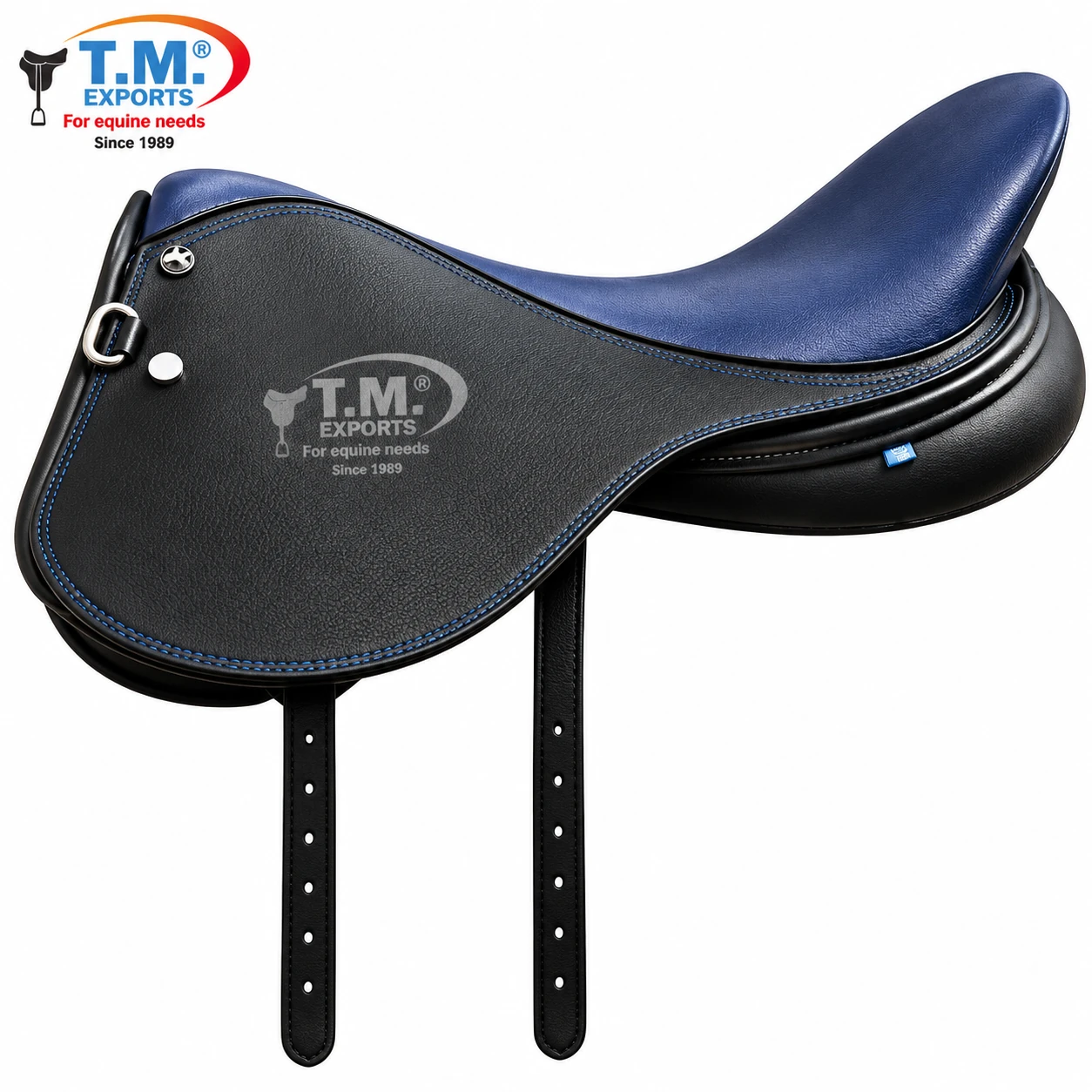 Black and Navy Endurance Saddle