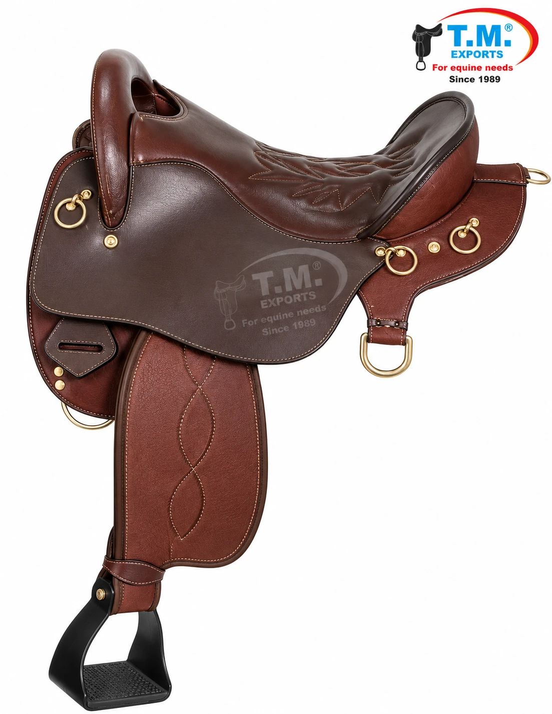 Brown Leather Endurance Saddle