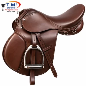 Premium Brown English Saddle – TM-ENG-008 | T.M. Exports