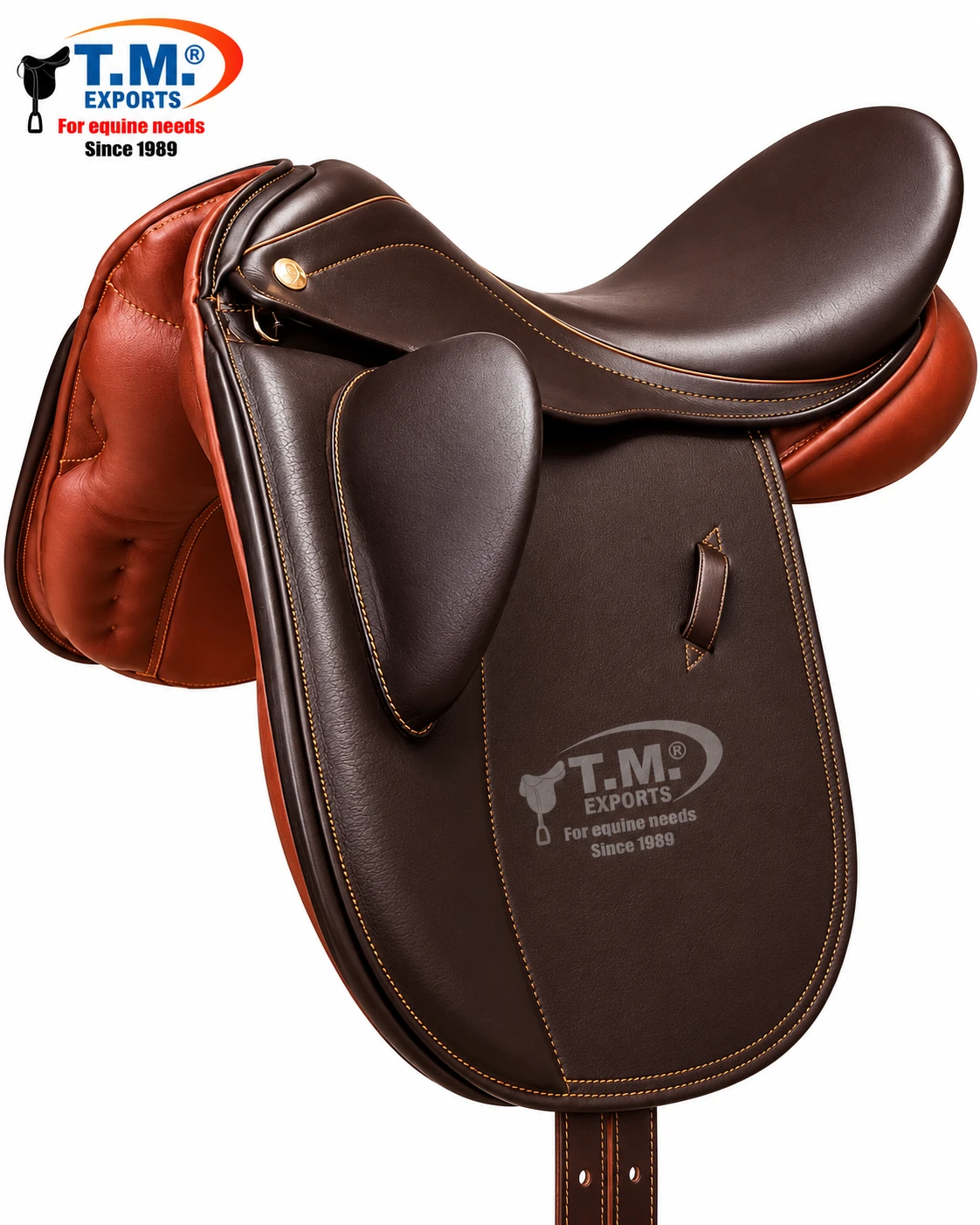 Classic Brown English Saddle – TM-ENG-010 | T.M. Exports