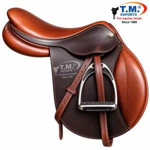 Premium Brown Leather English Saddle – TM-ENG-011 | T.M. Exports