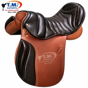 Two-Tone Quilted English Saddle – TM-ENG-013 | T.M. Exports