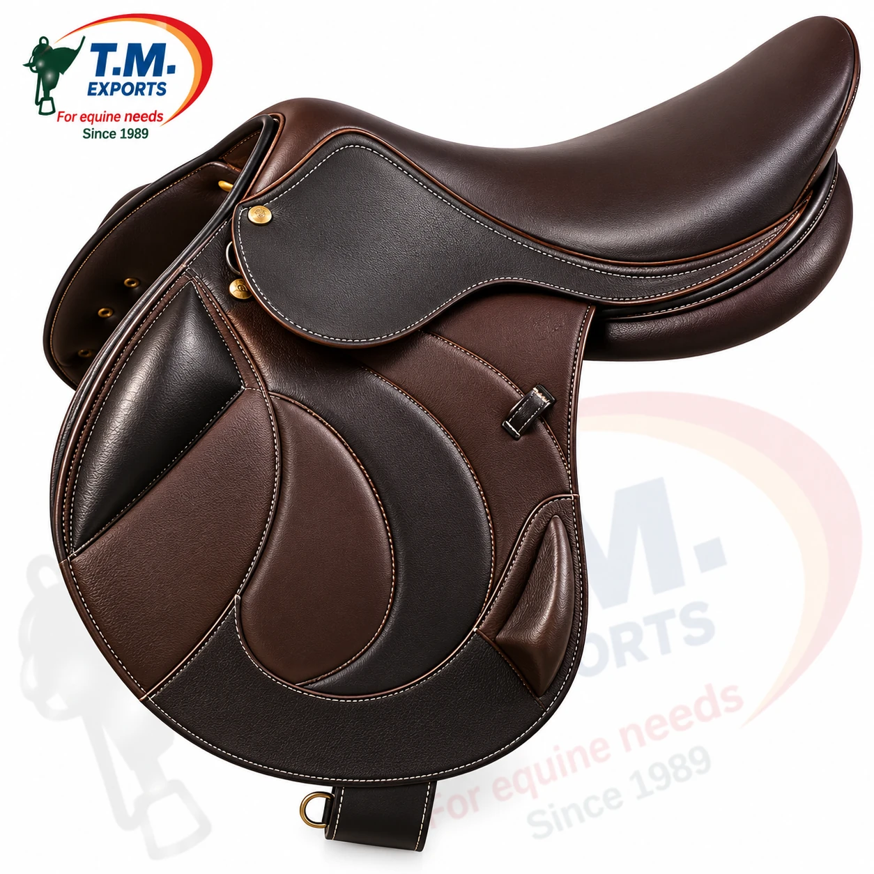 Brown & Black Close Contact Saddle – TM-CCS-009