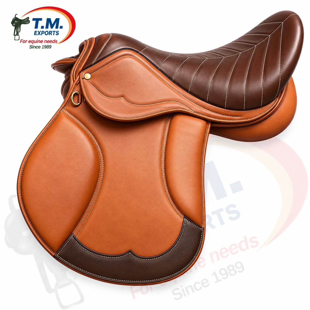 Tan Leather Close Contact Saddle – TM-CCS-010