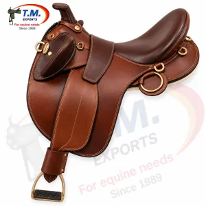 Premium Australian Leather Stock Saddle - TM-AST-006