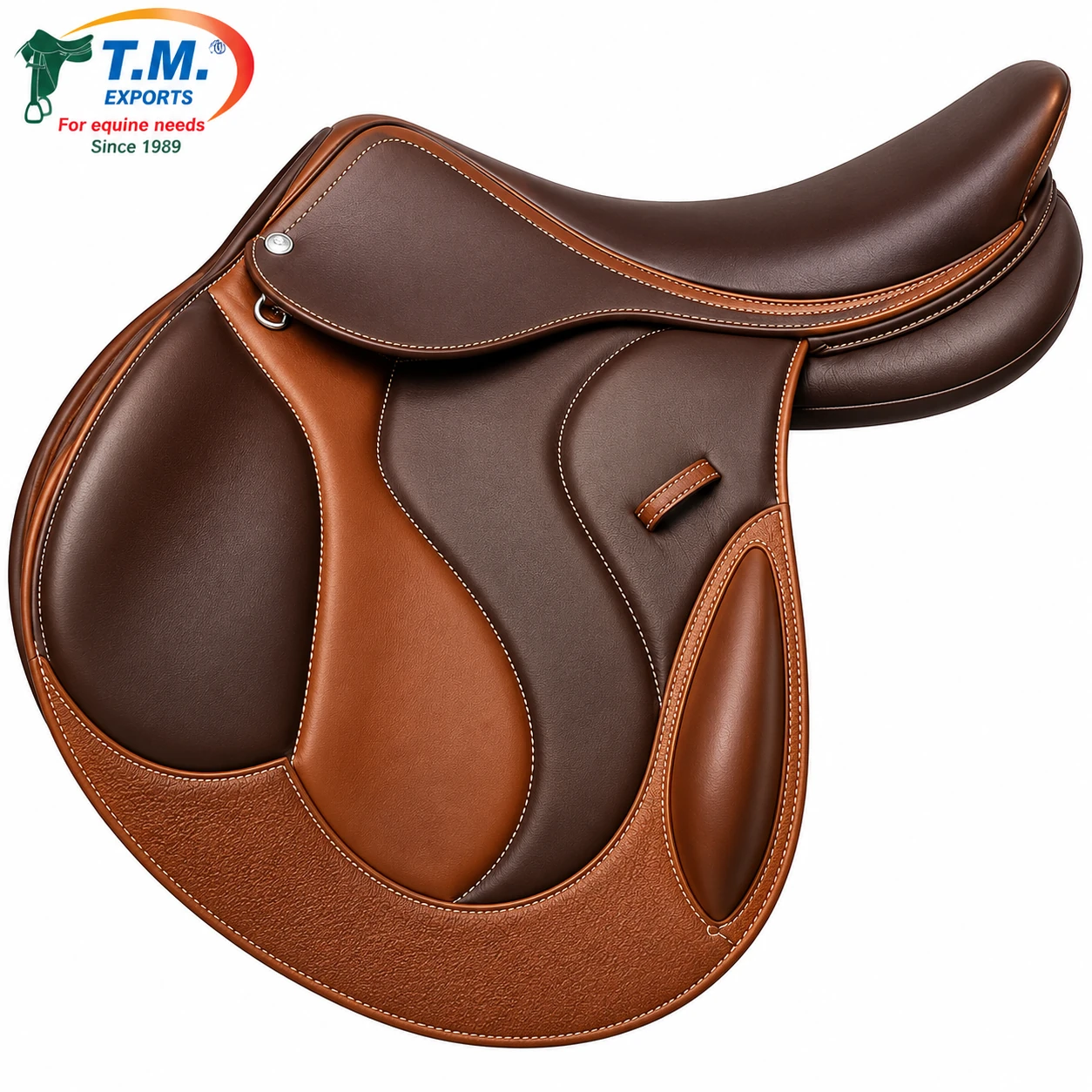 Two-Tone English Close Contact Saddle – TM-CCS-011